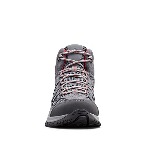 Image of Columbia Women's Crestwood Mid Waterproof Hiking Boot Shoe, Graphite, Daredevil, 8 Regular US