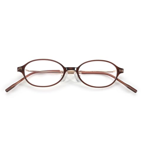 Image of SODQW Titanium Oval Blue Light Glasses for Women, Trendy Small Office-Siren Bayonetta Glasses with Clear Lens