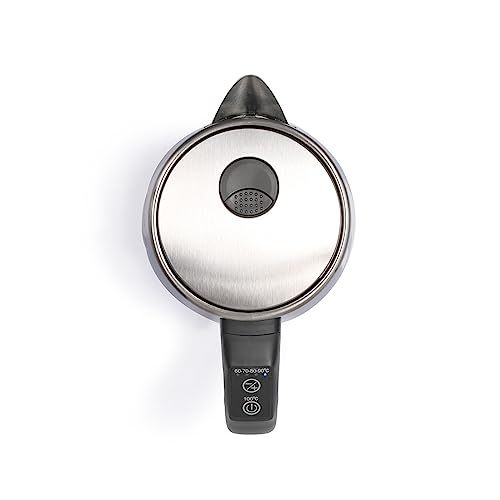 Livoo - Czajnik o zmiennej temperaturze 1,7 l - 2200 W, stal nierdzewna, regulowana temperatura, wymienny filtr zapobiegający osadzaniu się kamienia, zmieniające się kolory, wyświetlacz LED