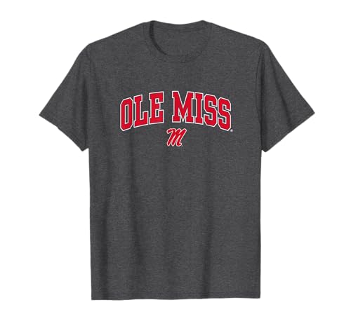 Mississippi Ole Miss Rebels Arch Over Dark Heather T-Shirt
