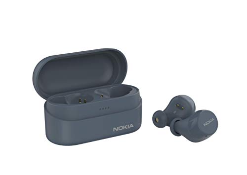 Nokia Power Earbuds Lite - Fjord - Waterproof - Universal Bluetooth - 35 Hours Battery Life - Travel Charging Case