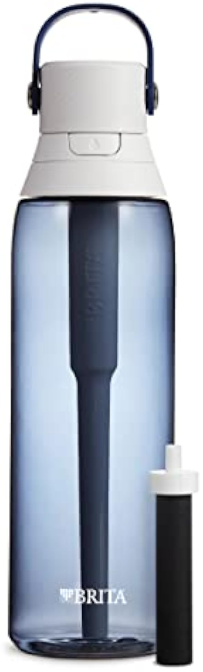 Brita Insulated Filtered Water Bottle with Straw, Reusable, BPA Free Plastic, Night Sky, 26 Ounce