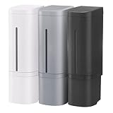 ザッカLab. セット販売 hover 下から出るディスペンサー 500ml×3色｜マグネット取付 詰め替え容器 シャンプー ボディソープ リキッド 壁掛け お風呂用