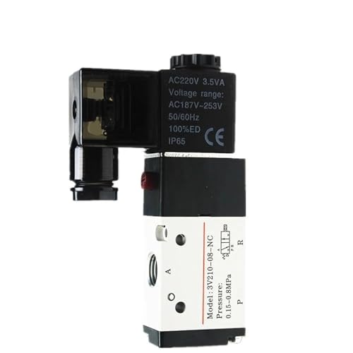 Électrovanne 3V210-08 haute précision à commande stable pour vérin pneumatique