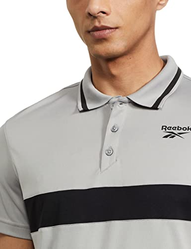 Image of Reebok Men's Solid Regular Fit Polo Shirts