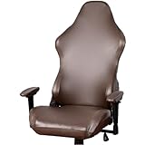 Garneck 1 Set Gaming Chair Protective Cover Pet Covers Armrest Chair Cover Pu Leather Covers Throne Elastic Office Computer to Rotate Coat Polyester