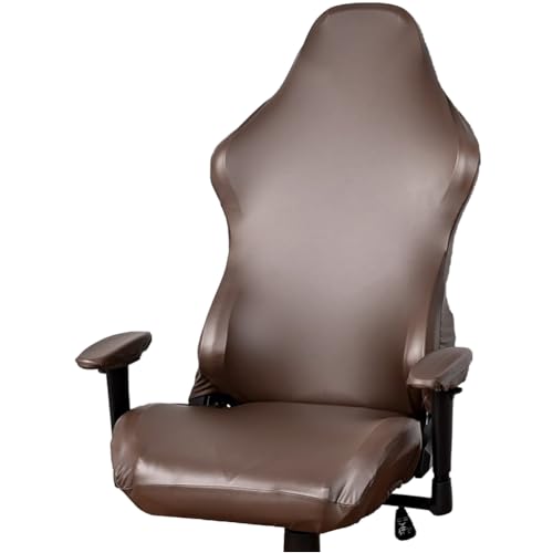 Garneck 1 Set Gaming Chair Protective Cover Pet Covers Armrest Chair Cover Pu Leather Covers Throne Elastic Office Computer to Rotate Coat Polyester