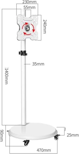 Support rotatif horizontal et vertical pour ajuster la position de votre écran PC - 4