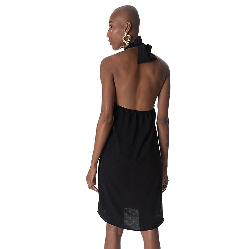 Vestido Midi Air Flow Poá Rovitex Preto G