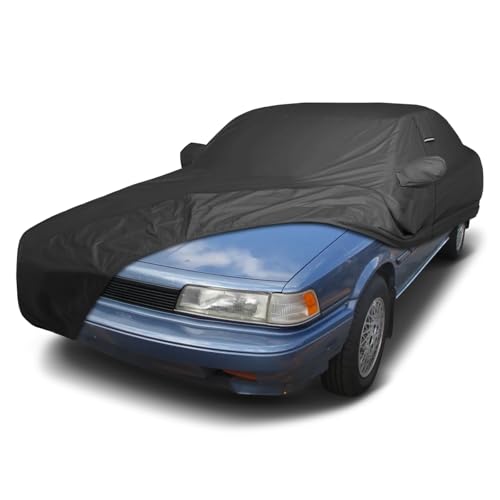 Image of iCarCover Premium Custom Car Cover for 1987-1991 Toyota Camry Wagon Heavy Duty Waterproof All Weather Rain Snow UV Sun Protector Custom Fit Full Exterior Indoor Outdoor Protection Car Cover (Black)
