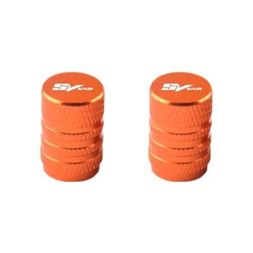 Bouchon de valve de pneu moto orange pour roadster Suzuki SV650 Gladius