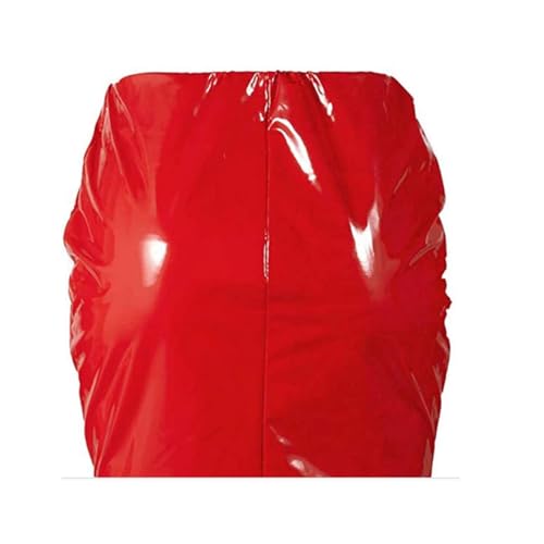 Women Neon Leather Mini Skirt Skinny Shiny Liquid Metallic Wet Look Latex Bodycon Short Skirts Party Night Club Skirt4