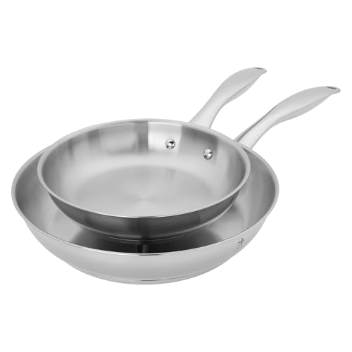 Image of Henckels Aragon 2-pc Stainless Steel Fry Pan Set
