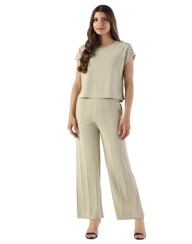 Image of Selvia Women's Tops and Trouser Co ord Set| Lycra Dress for Woman Stylish