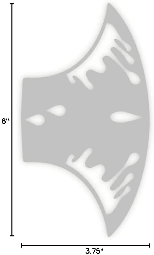 Stencil1FX Eye Drips 1 Tears Makeup Stencil - Water Drops Reusable Stencils for Costumes, Dress Up, Halloween, Cosplay, Face Painting, Raves, Festivals, Parades, Parties image 3