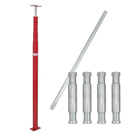 BISupply Basement Floor Jacks – 150in Adjustable House Jacks for Leveling, Basement Jack Post Floor Joist Jacks