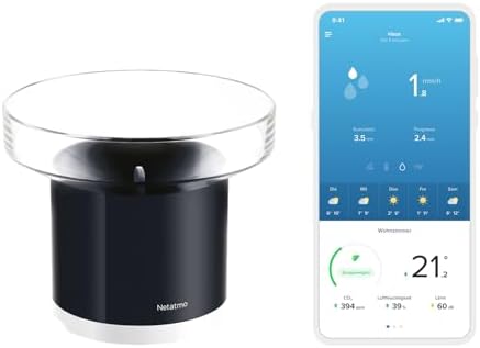 Netatmo Regenmesser Funk für die Netatmo Wetterstation, NRG01-WW