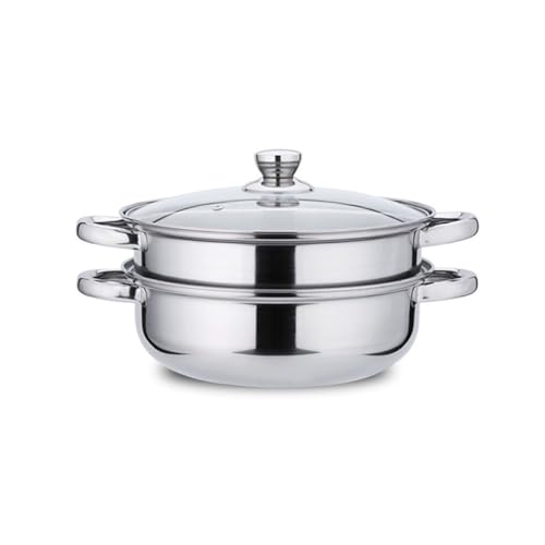 ZHANGXABN Olla de Vapor para Sopa en Capas, Multifuncional, para Cocina de inducción (D, como se Muestra)