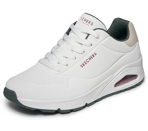 Skechers Mens Uno Suited on Air Sneaker Green WHT/GREEN - Image 7