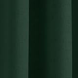 Enhanced Living Vogue Green 46 x 72 inch (117x183cm) Eyelet Thermal Noise Reducing Dim Out Curtains for Bedroom and Living Room - Image 3