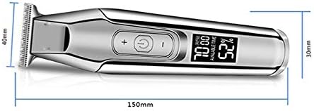 Barber Professional Hair Clipper LCD Display 0mm Baldheaded Beard Trimmer Men's Electric Clippers