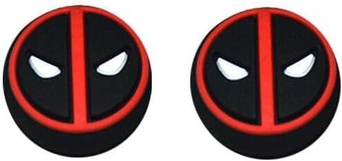 2Pcs Pack of Deadpool Thumb Grips for PS5 PS4 XBOX One X S Joystick Controller Skin Caps - CRAZYDIY