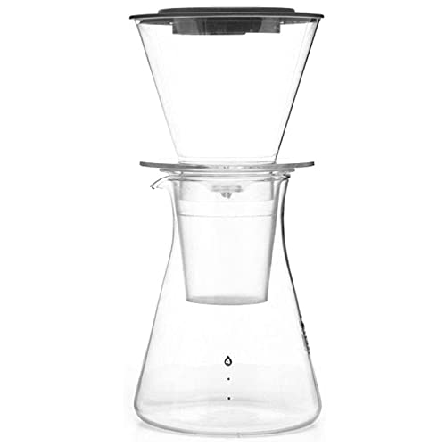 GUOQDAMI Macchina da caffè a infusione fredda da 440 ml, parti rimovibili, caffettiera a sifone in vetro resistente al calore multifunzionale, caffettiera per l'home office Caffettiera Pour Over
