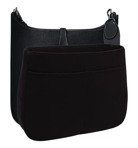 Purse Organizer Insert For Evelyne 29 Pm Handbag, Faux Suede Fabric, Lightweight, Fits Perfectly, Sturdy, Hand Wash, Keep Its Shape Gift Ideas For Women (Black E29S) #TOP1