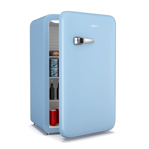 Klarstein Audrey Evo 112 L Mini réfrigérateur de chambre - Rétro, Silencieux 40 dB, Thermostat...