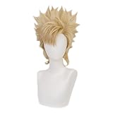 Vivaroom Caesar Anthonio Zeppeli Wig Cosplay Wig with Wig Cap Heat Resistant Synthetic Hair for Manga Anime JJBA Role Play for Festival, Holiday, Cosplay Party, Comic Exhibition