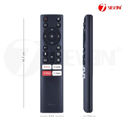 Image of 7SEVEN Compatible with Nokia Smart QLED Tv Remote Original with Bluetooth Voice Command Feature Suitable for 43 50 55 65 Inch UHD Model Television - Pairing Must
