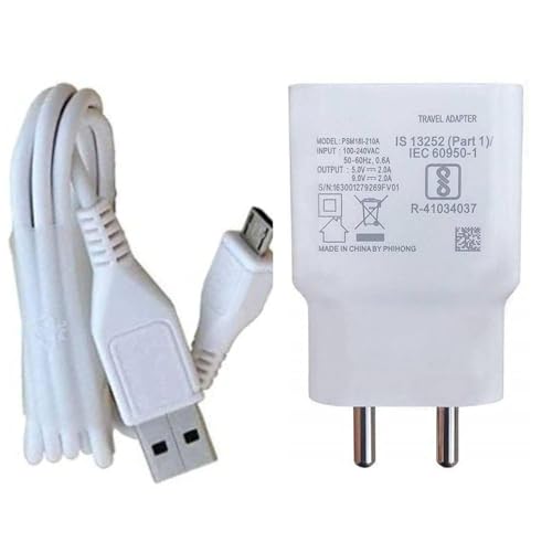 Image of Orignal 18 Watts Single Port Wall Charger for Cellular Phones with Micro USB - White