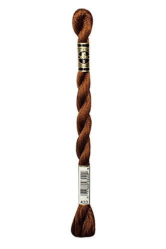 DMC Pearl Cotton Skeins Tamaño 3 - 16.4 yd: Marrón Medio miniatura 1