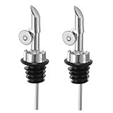 Materiel -- Ces becs verseurs a alcool sont fabriques en acier inoxydable, sans rouille, durables et resistants. Design anti-fuites -- Nos becs verseurs a bordeaux adoptent un design innovant d'etancheite anti-fuites, le joint en silicone garantit l'absence de fuites et d'eclaboussures, et preserve la fraicheur des boissons.