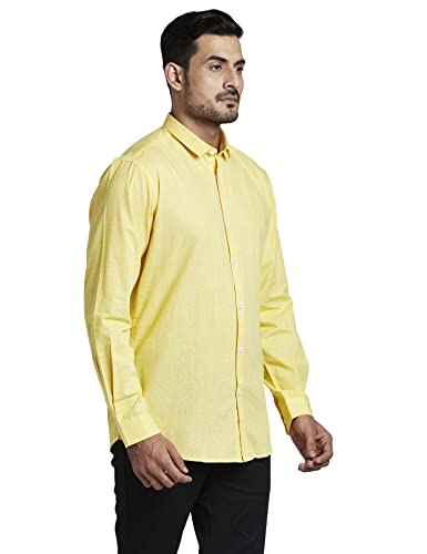 Image of Colorplus Men's Pure Cotton Checks Pattern Tailored Fit Spread Collar Full Sleeve Casual Shirt