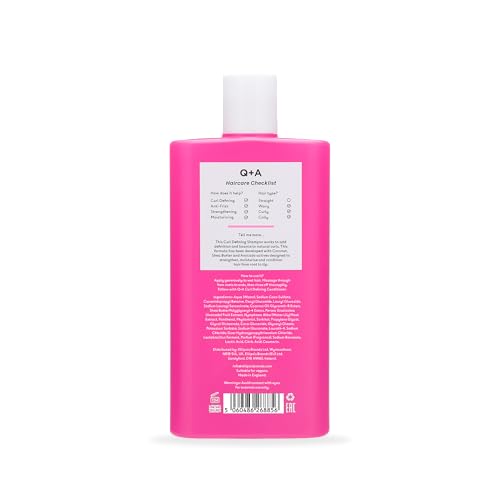 Q+A Curl Defining Shampoo (250ml), Curly Hair Shampoo, Anti-Frizz, Moisturising Shampoo for Wavy Curly and Coily Hair - Image 2