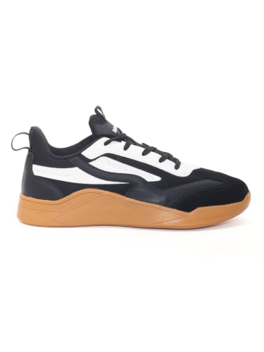Image of Impakto para X Court Men's Sneakers | Lightweight & Cushioned Insole | Lace-Up Shoes for Casual Outings,Walking & Gym | Anti-Skid Rubber Sole for Non-Marking Activity