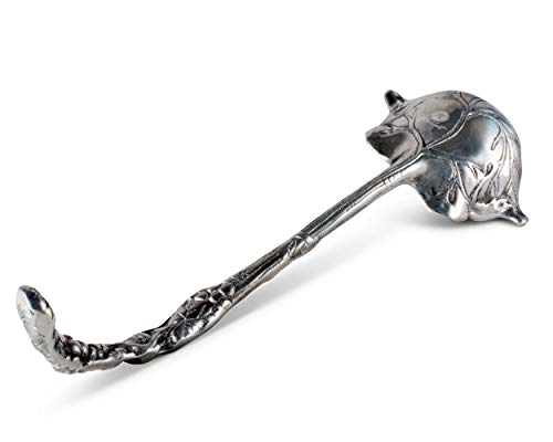 Arthur Court Designs Aluminum 12 inch Long Grape Pattern Punch/Soup Ladle