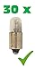 Produktbild PRAKTISCHES 30er Set! (Grundpreis: 0,55 EUR/STK) 30 x T4W 12V 4W BA9s Auto-Lampe Glühlampe Glühbirne Standlicht-Lampe Innenbeleuchtung Innenlicht-Lampe Halogen-Lampe Parklicht-Lampe