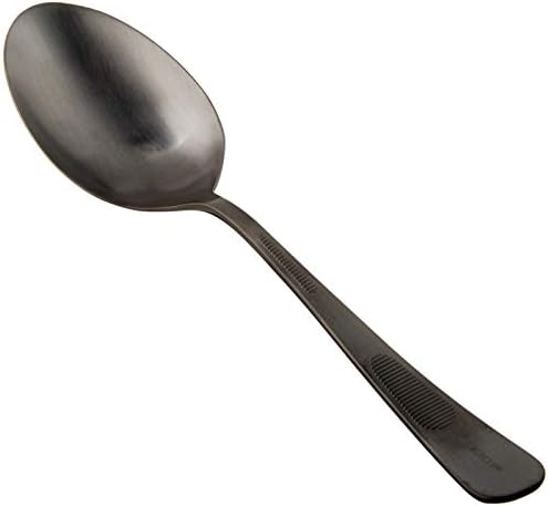 Mercer Culinary 18-8 Stainless Steel Plating Spoon, 9 Inch, Black