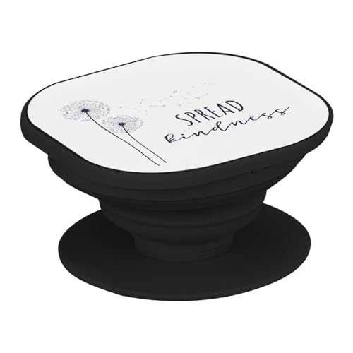 Support Téléphone Extensible - Spread Kindness Plantes Fleurs Prairie Dandelion - Poignée Grip de Maintien et Stand Vidéo pour Smartphone Compatible Tous Modèles Imprimé en France