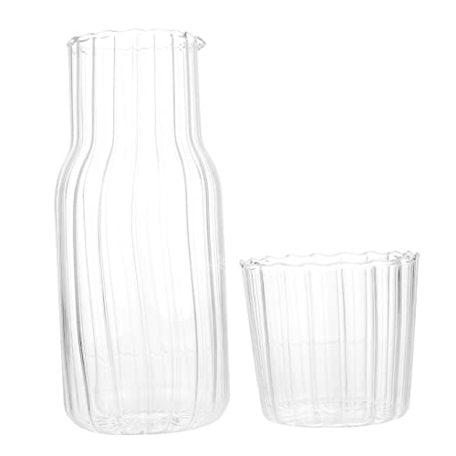 UPKOCH Cooling Kettle Glass Cold Water Jug Lid Beverage Holder for Party Household Use