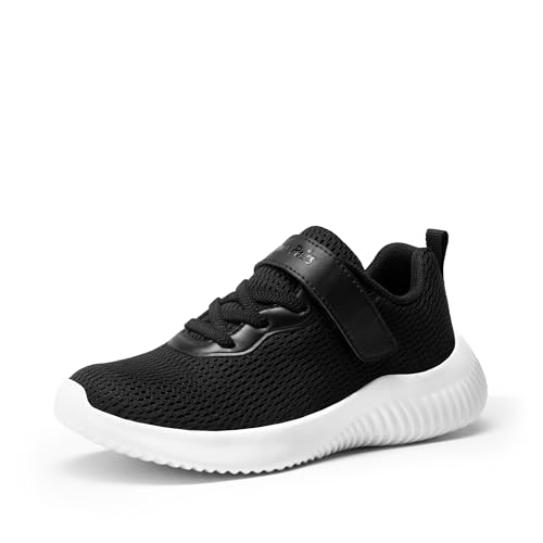 DREAM PAIRS - DREAM PAIRS Boys Girls Shoes Kids EZ-Ons Breathable Tennis Running Athletic Sport Sneakers,Size 1 Little Kid,Black/White,KRIDER-1 - -7%