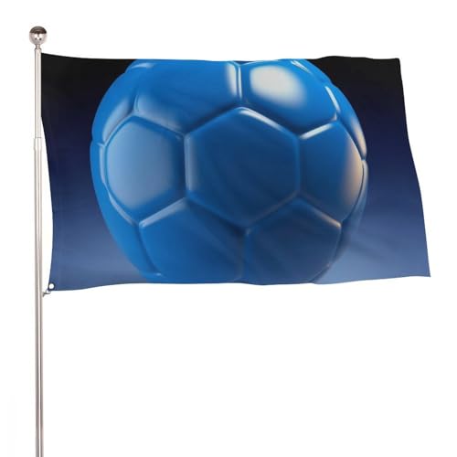 Drapeau de jardin basket bleu extérieur avec œillets métalliques pour décor de cour