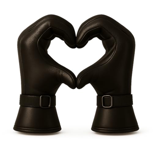 Image of TLN Genuine Leather Gloves for Men | Premium Soft & Warm Winter Gloves | Stylish Driving, Biking & Riding Gloves | Durable Hand Gloves for Outdoor, Motorcycle & Daily Use