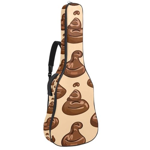 Sac de transport pour guitare acoustique imperméable grande taille 42.9 pouces double bandoulière