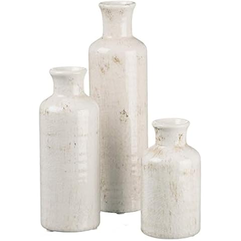 Sullivans Small White Ceramic Vase Set Cover