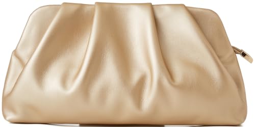 Image of Women's Clutch Purse,Evening Bag for Women Ruched Clutch Purse Detachable Metal Chain Crossbody Bag