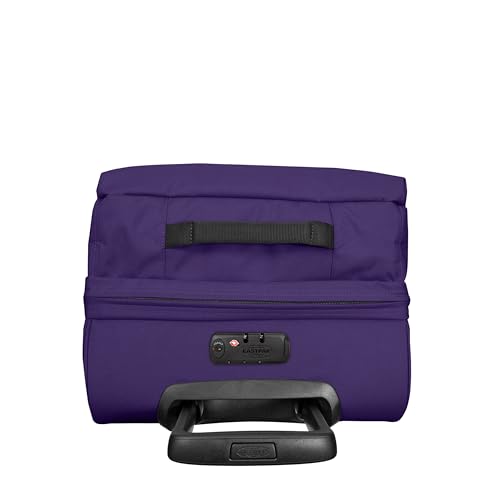 Image of EASTPAK Tranverz S - 42L Small Soft Sided Cabin Sized Luggage, Dual Compartments, TSA Lock, Compression Straps & Smooth Inline Wheels, Night Fall Purple
