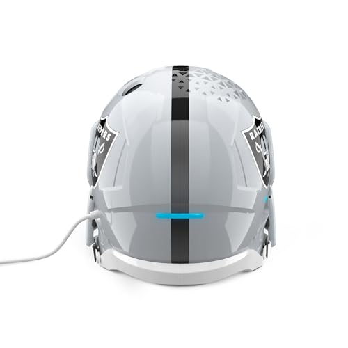 Image of NFL Echo Dot Bundle: Includes Echo Dot | Charcoal and Limited-Edition NFL Helmet Stand | Las Vegas Raiders